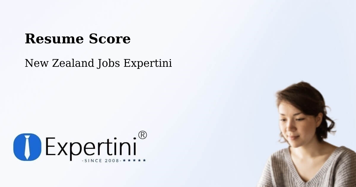 Resume Score - New Zealand Jobs Expertini